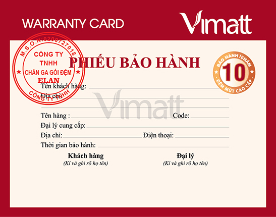 PHIẾU BẢO HÀNH 
